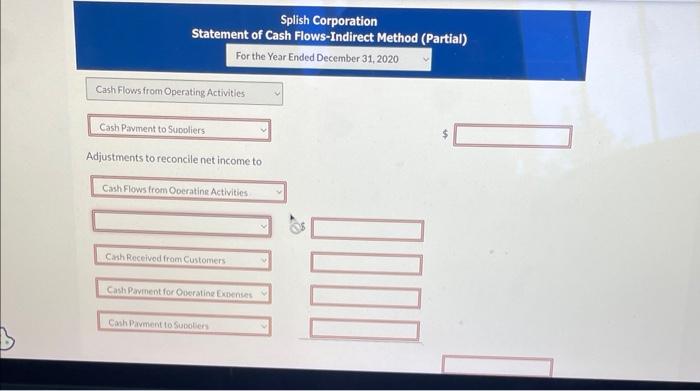 Solved Splish Corporation had the following 2020 income | Chegg.com