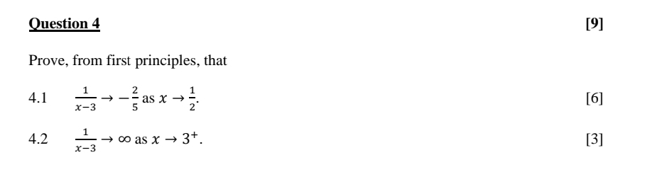 Solved Question 4[9]Prove, from first principles, | Chegg.com