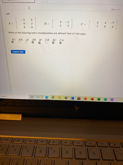 Solved i am working on linear alegbra and i have done this | Chegg.com