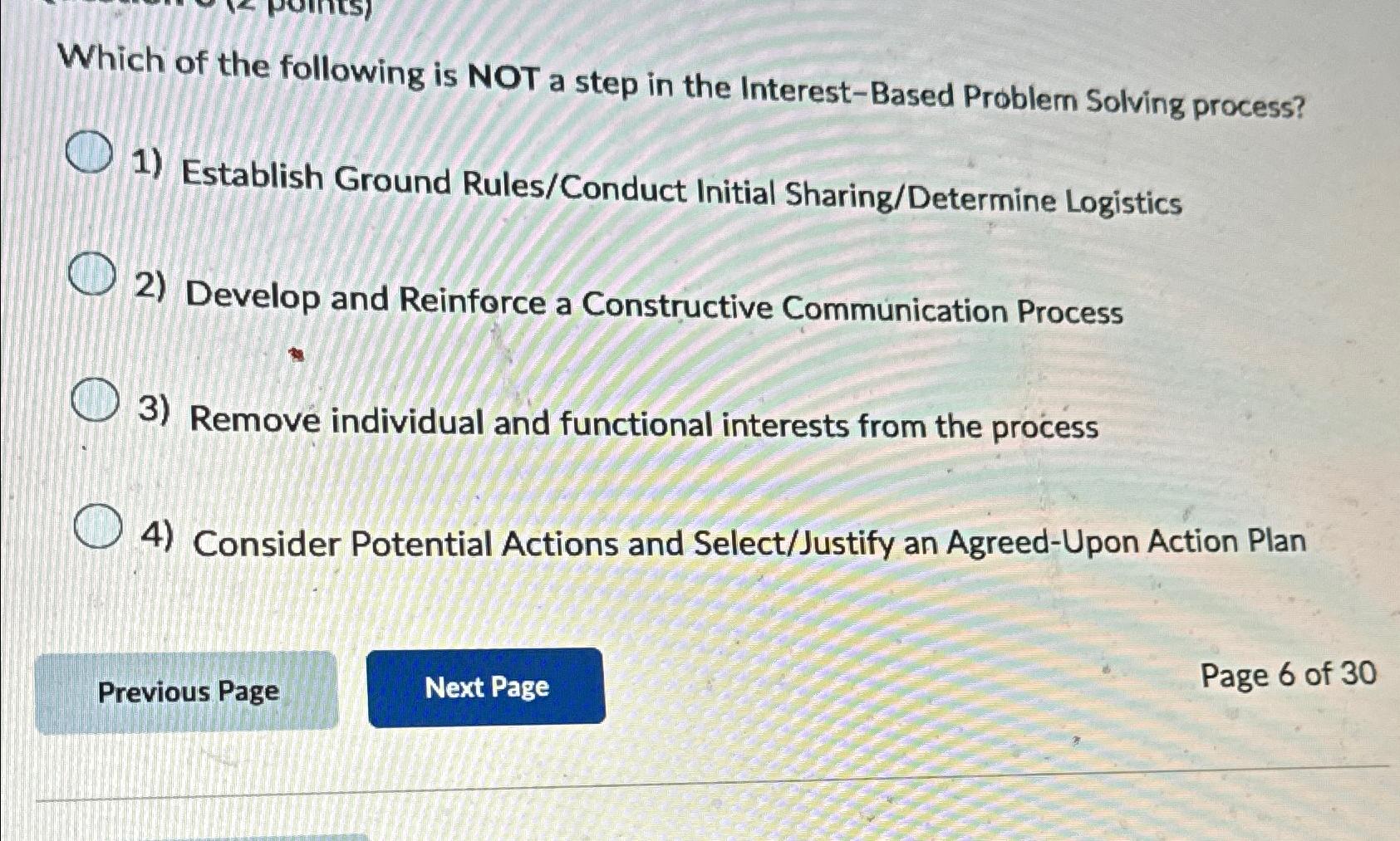 Solved Which of the following is NOT a step in the | Chegg.com