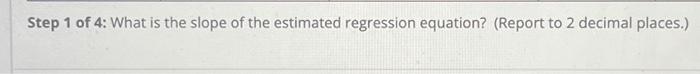 Solved A regression Analysis has been performed to estimate | Chegg.com