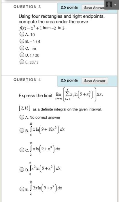 Solved QUESTION 3 2.5 points Save Answe Using four | Chegg.com