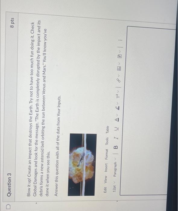 Solved D Question 2 8 pts Show three types of results of | Chegg.com