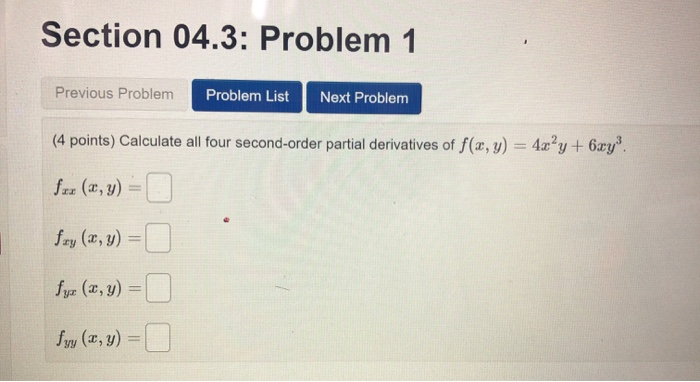 Solved Section 04.3: Problem 1 Previous Problem Problem List | Chegg.com