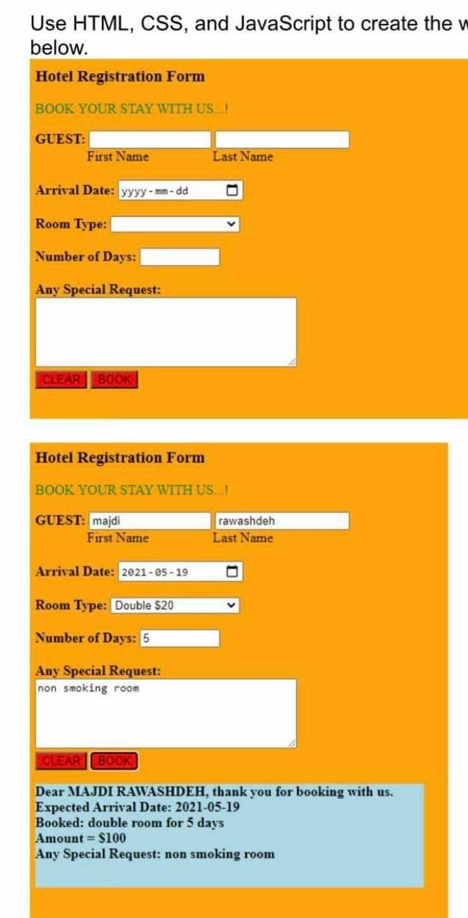 Solved Use HTML, CSS, and JavaScript to create the v below. | Chegg.com