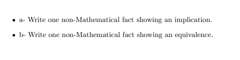 Solved - ﻿a- ﻿Write one non-Mathematical fact showing an | Chegg.com