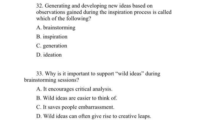 Solved 26) In the design thinking Process the next step | Chegg.com