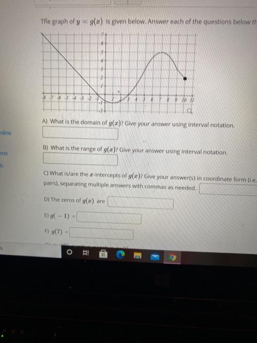 Solved Function Evaluation Given the function k(z) = x2 – | Chegg.com