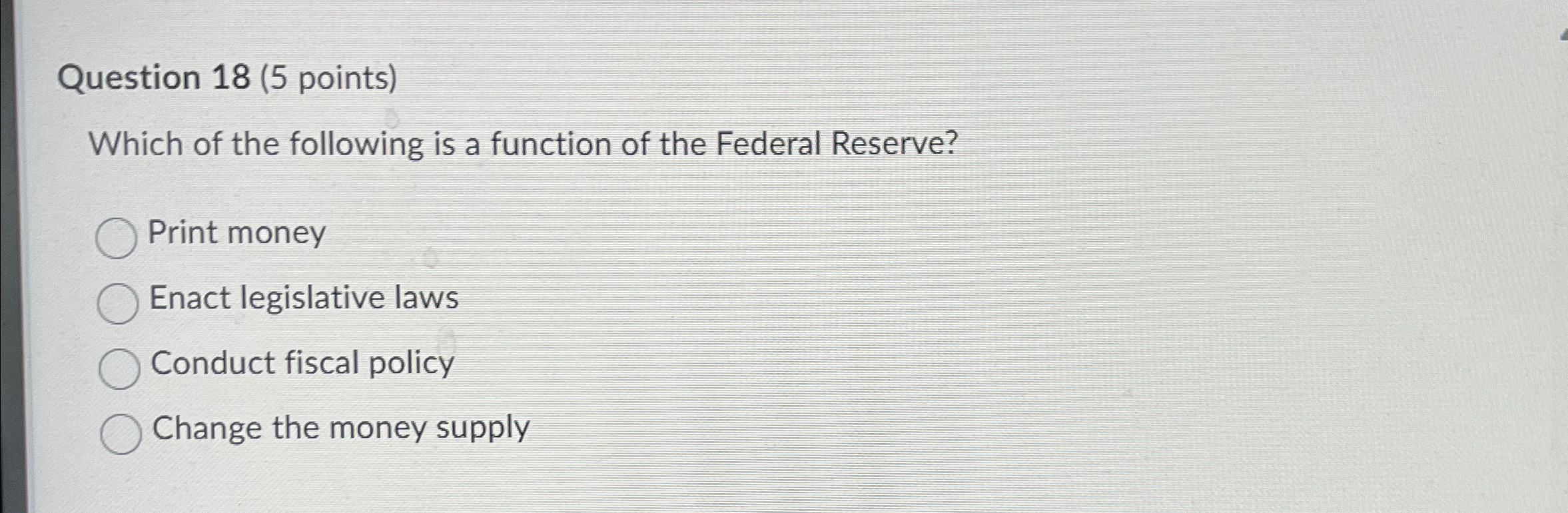 Solved Question 18 ( 5 ﻿points)Which of the following is a | Chegg.com
