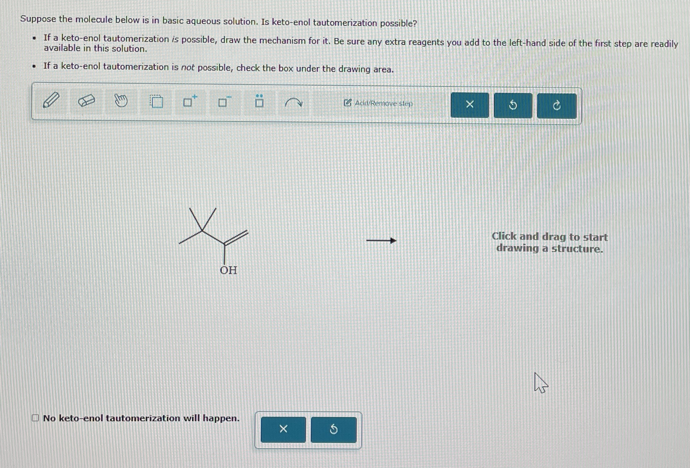 Solved by an EXPERT Suppose the molecule below is in basic aqueous ...