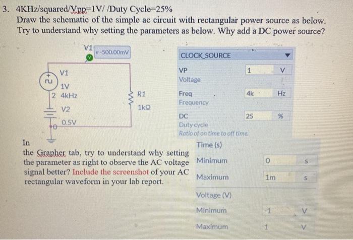 Solved Part VII: AC Power Source and Grapher with Multisim | Chegg.com
