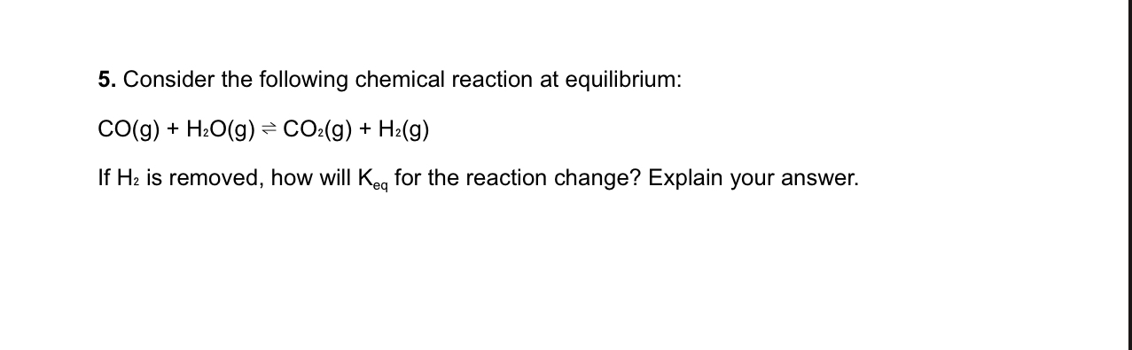 Solved Consider the following chemical reaction at | Chegg.com