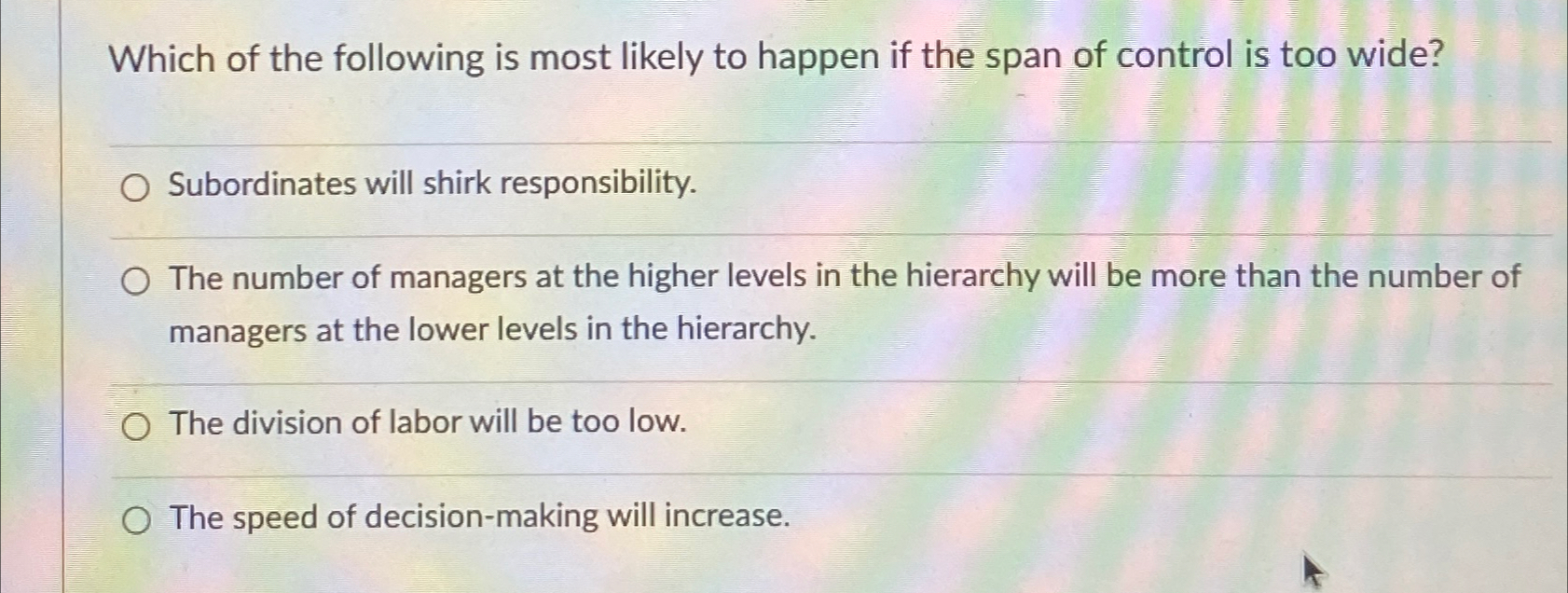 Solved Which of the following is most likely to happen if | Chegg.com