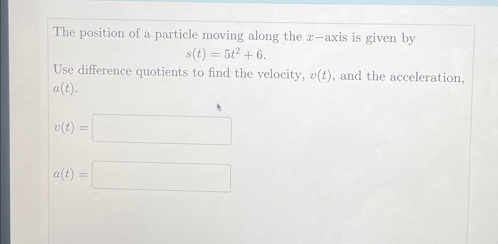 Solved The position of a particle moving along the x-axis is | Chegg.com