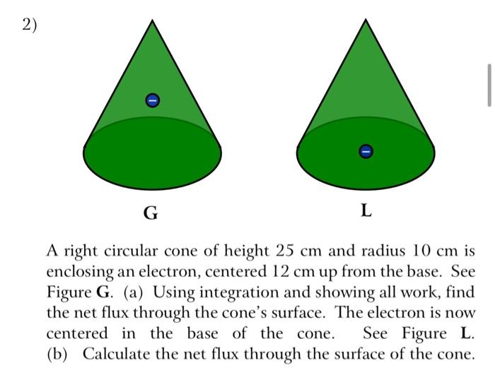 Solved A right circular cone of height 25 cm and radius 10 | Chegg.com