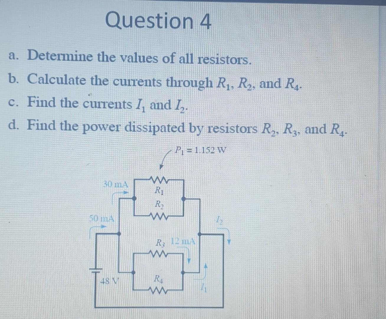 Solved A. Determine The Values Of All Resistors. B. | Chegg.com