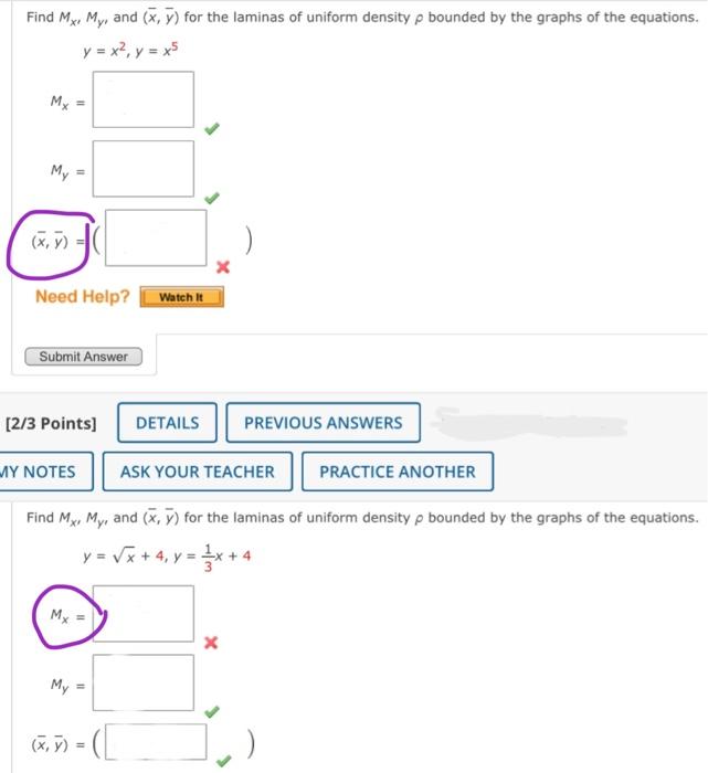 Solved Hi! I would like help with my Calculus homework | Chegg.com