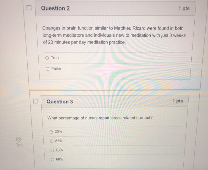 Solved D Question 1 1 pts During tests done at the | Chegg.com