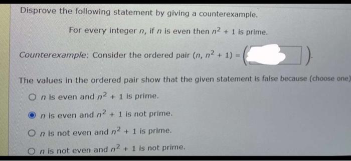 solved-disprove-the-following-statement-by-giving-a-chegg