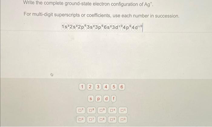 Solved Write The Complete Ground-state Electron | Chegg.com