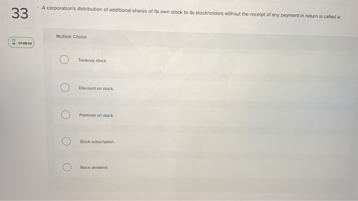 Which Of The Following Is True Of A Stock Dividend Solved . Which of the following is true of a stock dividend? | Chegg.com
