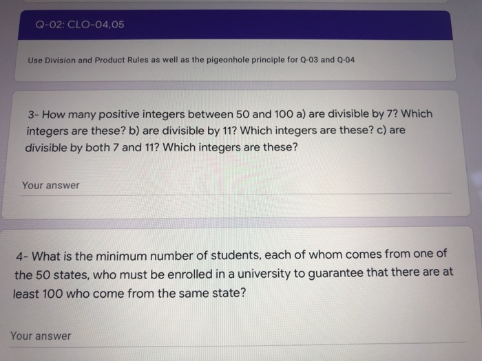 Solved Q-02: CLO-04.05 Use Division and Product Rules as | Chegg.com