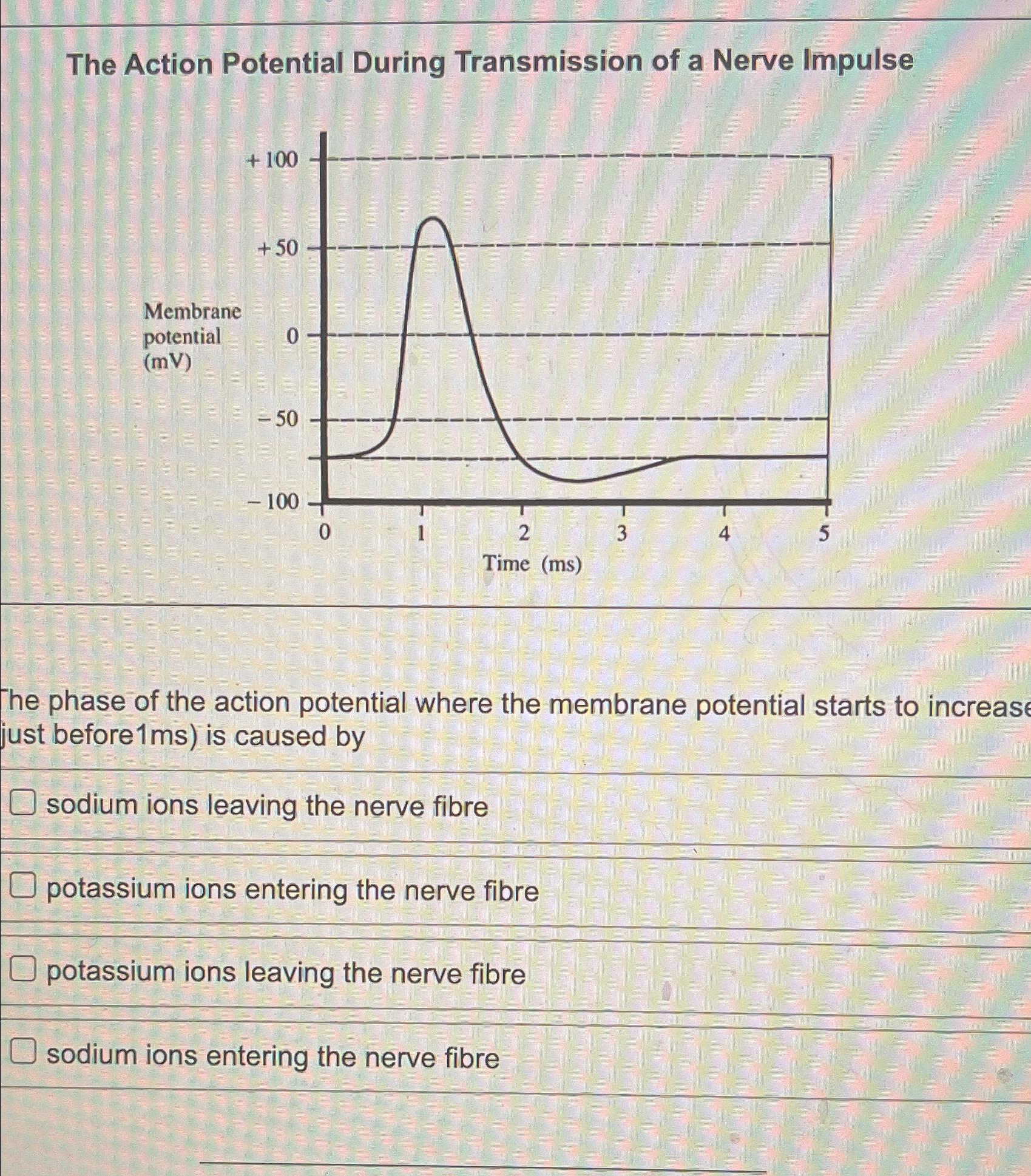 explain the action membrane potential of nerve impulse