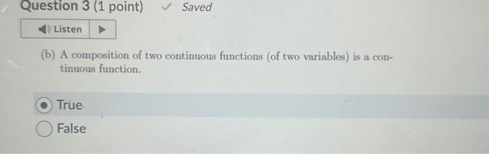 composition of two continuous functions is continuous