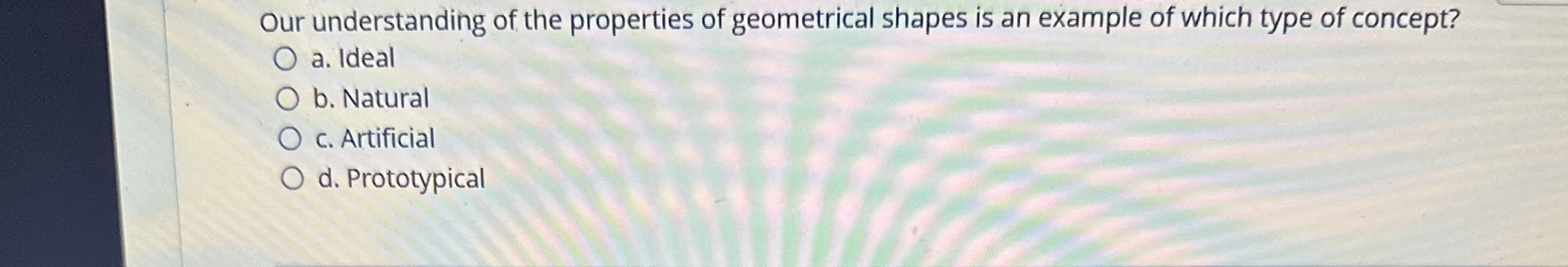 Solved Our understanding of the properties of geometrical | Chegg.com