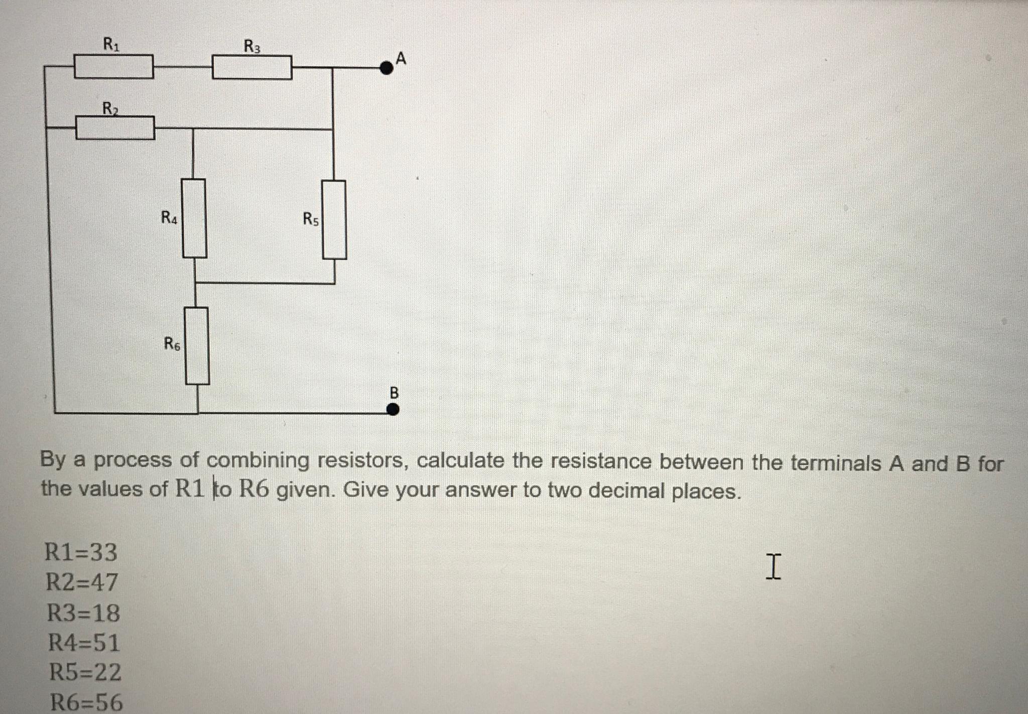 Solved By a process of combining resistors, calculate the
