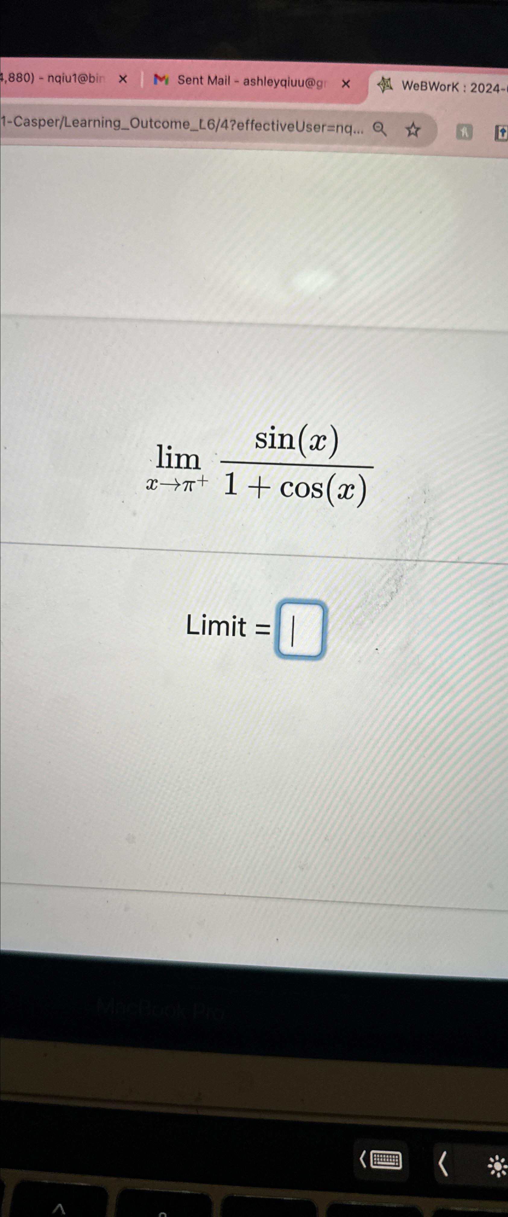 1 Cos X Limit