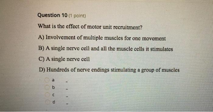 Solved Question 10 (1 point) What is the effect of motor | Chegg.com