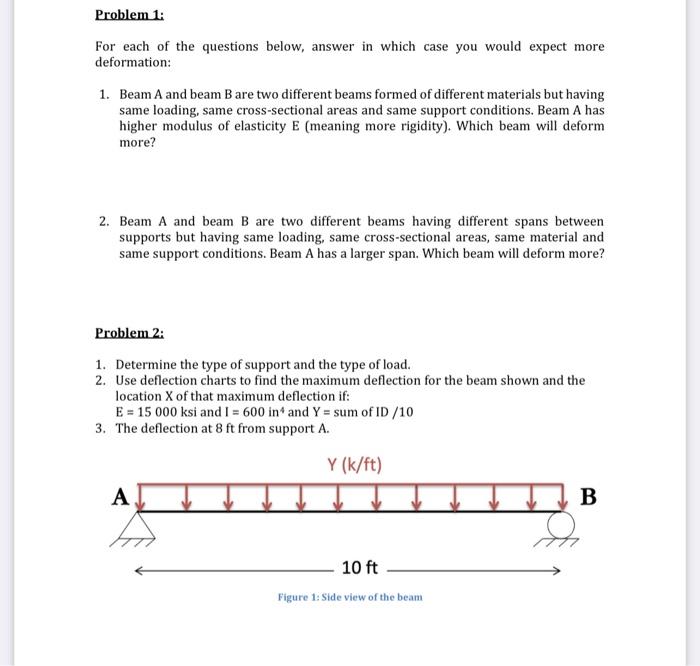 Solved Problem 1: For each of the questions below, answer in | Chegg.com