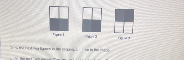 Solved Draw the next two figures in the sequence shown in | Chegg.com