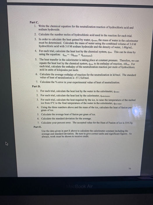 do part C on the second to last page please using my | Chegg.com