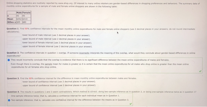 Solved Online Shopping Statistics Are Routinely Reported By | Chegg.com
