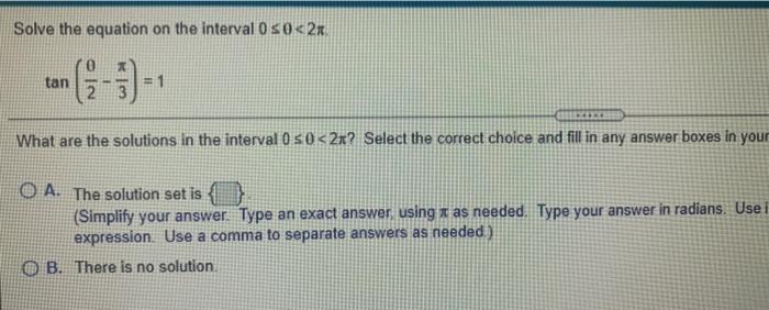 Solved Solve the equation on the interval 0 50