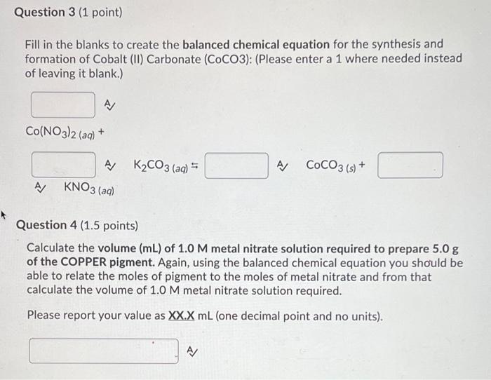 Solved Question 1 1 Point Calculate The Mass G Of Solid