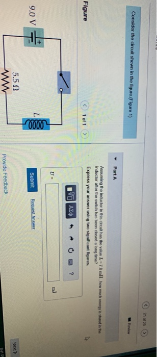 Solved 0000 21 of 25 Consider the circuit shown in the | Chegg.com