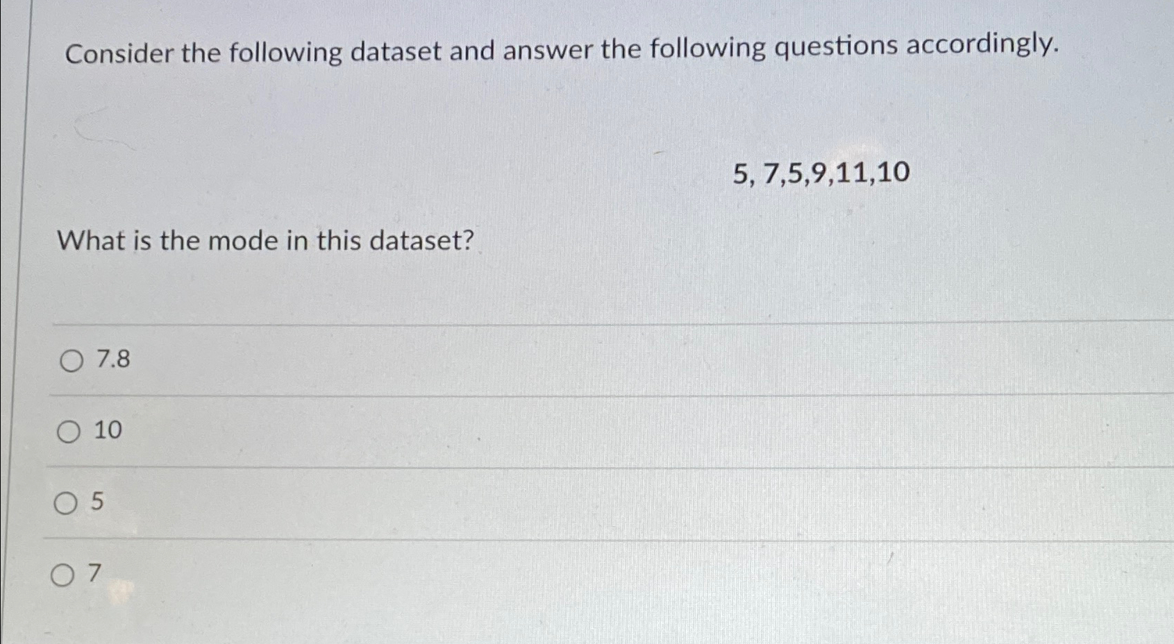 Solved Consider The Following Dataset And Answer The | Chegg.com