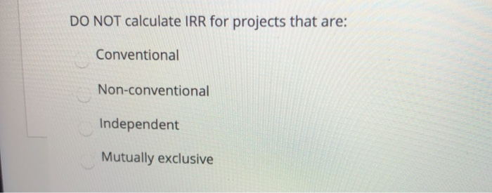 Solved Which one of the following should not be included in | Chegg.com
