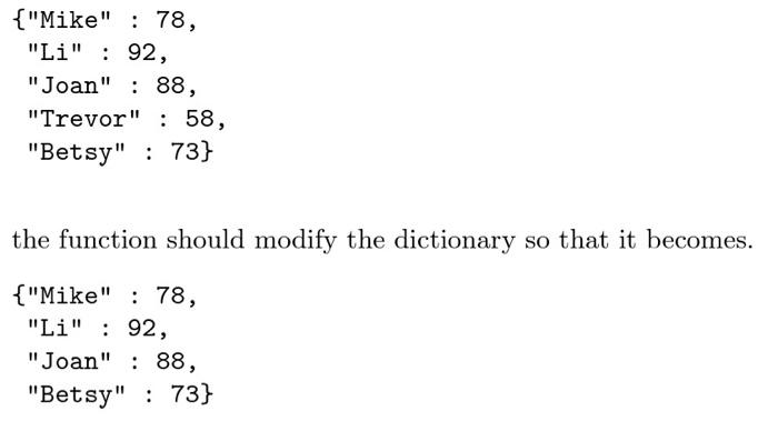 Solved 3) Write a function called grades_3 (di) that takes a | Chegg.com