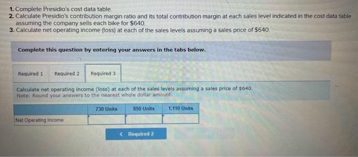 Solved 1. Use the high-low method to estimate total fixed | Chegg.com