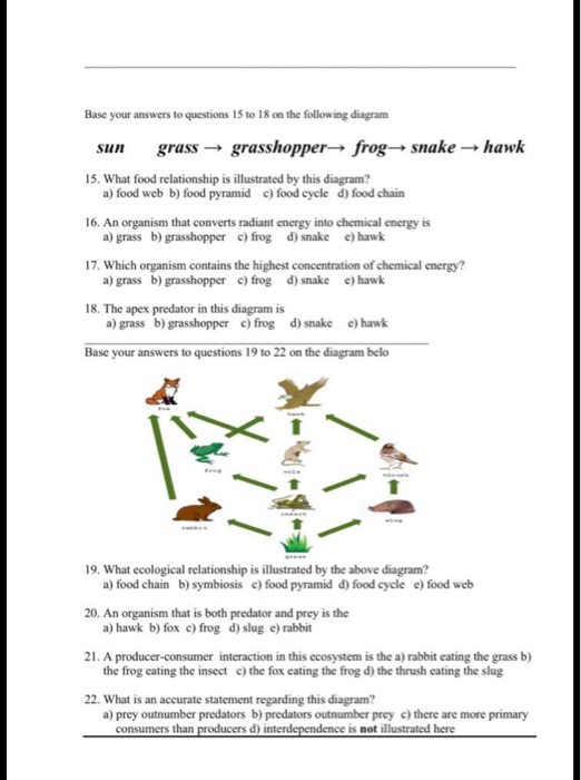 Solved Base your answers to questions 15 to 18 on the | Chegg.com