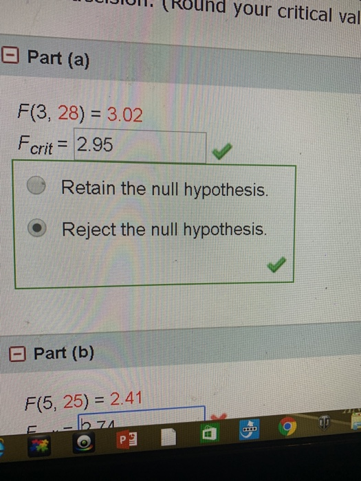 critical value reject null hypothesis