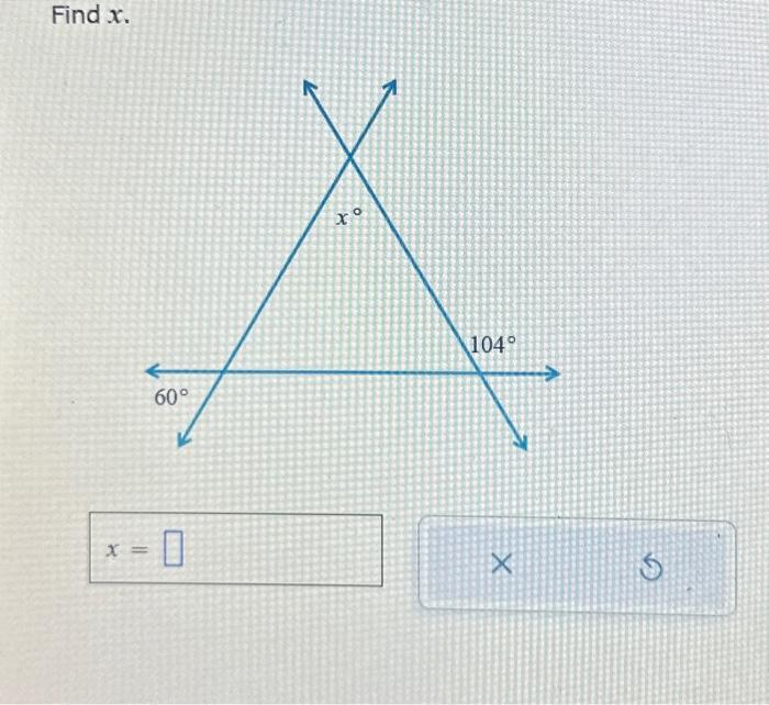 Solved Find x. | Chegg.com