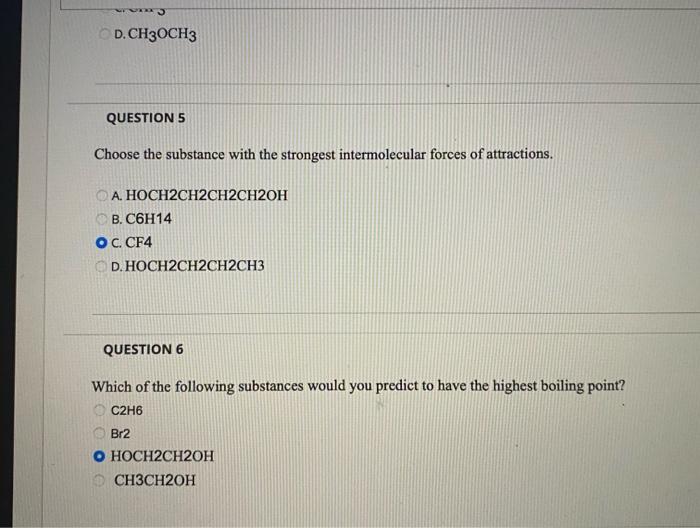 Solved QUESTION 3 Which of the following has a lowest Chegg