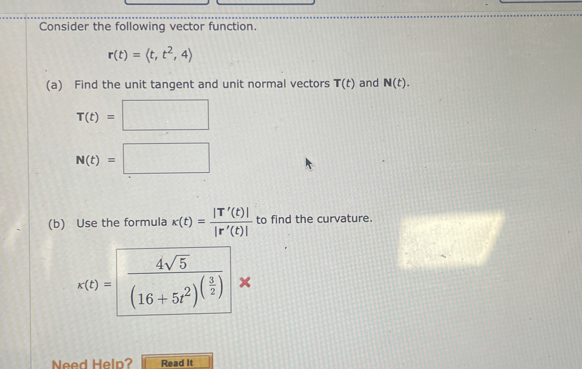 Solved Consider the following vector | Chegg.com