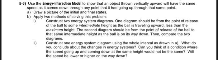 Solved 5-3) Use The Energy-Interaction Model To Show That An | Chegg.com