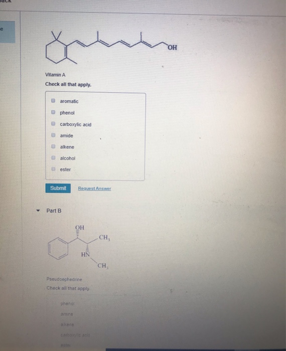 Solved Identify all of the functional groups in each of the